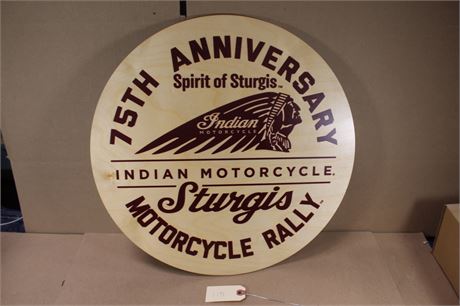 Wood Sign - 75th Anniversary Sturgis