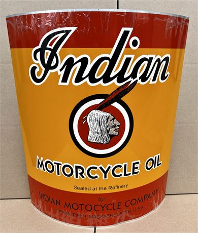 TIN SIGN, Indian Motorcycle Oil Can
