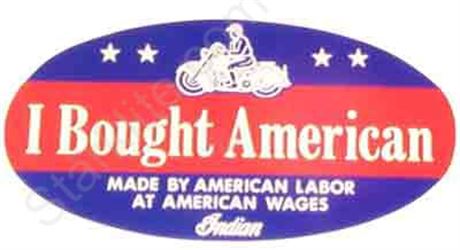 DECAL,I BOUGHT AMERICAN INDN