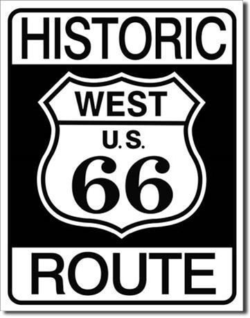 TIN SIGN, Historic Route 66 West